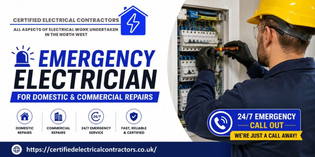 Emergency Electrician for Domestic & Commercial Repairs